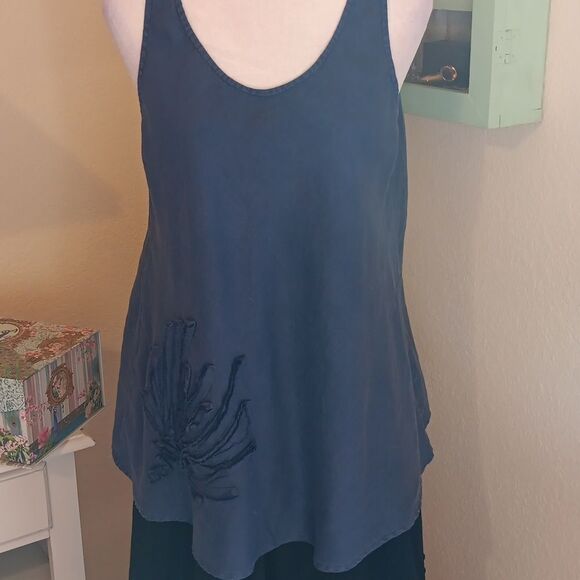 Kleen Linen Top. Coastal Cowgirl,  Linen, Beachy - Picture 1 of 10